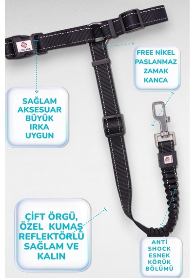 Caramelos Evcil Hayvan Araç Emniyet Kemeri Köpek Oto Kemeri Araba Oto Aksesuar Kedi Köpek Emniyet Kemeri Diğer