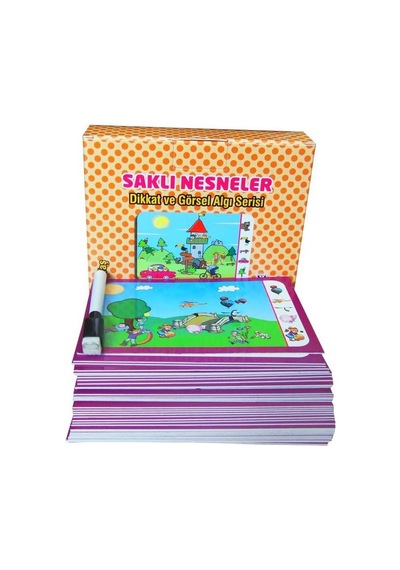 3-6 Yaş Saklı Nesneler Dikkat Ve Görsel Algı Serisi yuka Kids