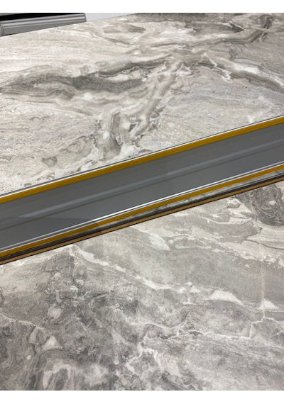 Alüminyum 6 Cm Kapı Eşik Profili Parke Kapı Altı Çıtası Yapışkanl