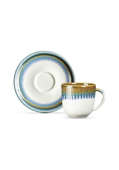 Madame Coco Hiver 2 'li Kahve Fincan Seti Fınc000000005490ml-mavi/yeşil