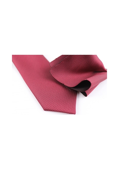 Demfashion Özel Desenli Kravat Mendil Seti - Bordo (533063020) Bordo