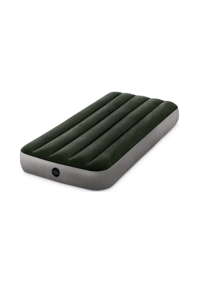 İntex Entegre Ayak Pompalı Küçük Twin Dura-Beam Downy Şişme Yatak-Koyu Yeşil 76 x 25 x 191CM Gri - Yeşil