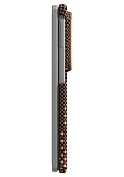 Galaxy Z Fold 8 Uyumlu Kılıf M-safe Özellikli Raptic Aramid Skinpro Serenity Serisi Kapak Kahverengi