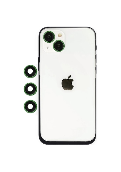 Gld-spt- Newface Apple Uyumlu iPhone 14 Shine Kamera Lens - Yeşil
