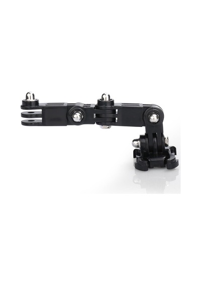 Gplus Gp15 Aksiyon Kamera Uyumlu 4 Yollu 13 Cm Hızlı Tak Uzatma Aparatlı Motor Kask Bağlantı Seti Siyah
