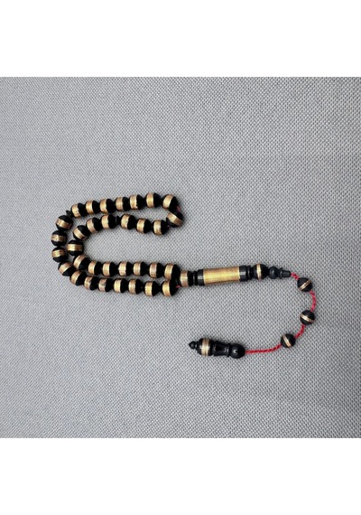 Kuka Pirinç Sarma İşlemeli Küre Kuka Tespih Çok Renkli
