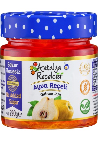 Antalya Reçelcisi Rafine Şeker İlavesiz Ayva Reçeli 290 G