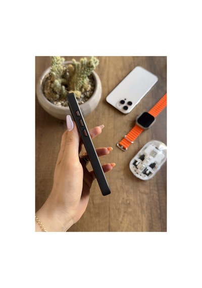 İphone 15 Pro Uyumlu Karbon Desenli Standlı Ve Magsafe Uyumlu Kılıf Soocase700