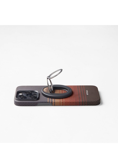 Pitaka Aramid Fiber Sunset Moonrise Serisi Sunset Magez Grip 3 Magnetik Ring Stand Telefon Tutucu