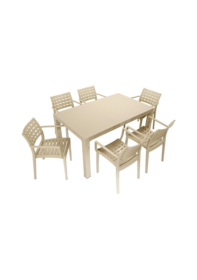 Depootoptan Mandella Wood 90 x 150 CM Cafe Koltuk Masa Takımı Çölbeji