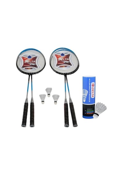 Delta 4 Adet Badminton Raketi 9 Adet Badminton Topu Seti