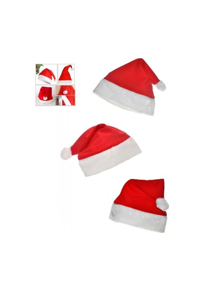 Noel Baba Şapkası 3 Adet Set Standart