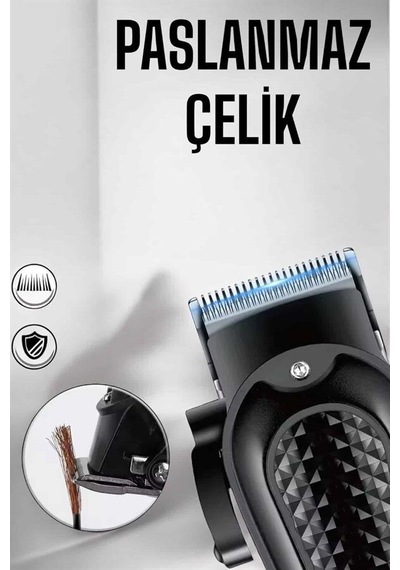 Suya Dayanıklı Tıraş Makinesi Keskin Bıçaklı Dijital Göstergeli Şarjlı Mh-hs6564-6149