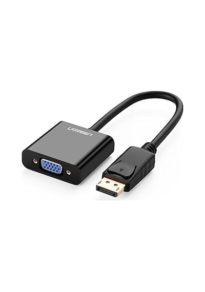 Displayport Erkek To Vga Dişi Görüntü Dönüştürücü Siyah