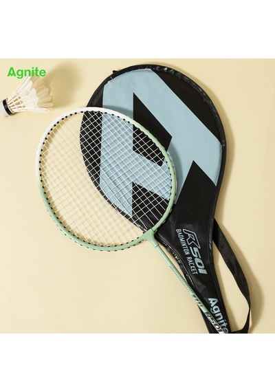 Agnıte Er501 Badminton Raketi Demir Alaşımlı Tekli Paket Mavi/yeşil