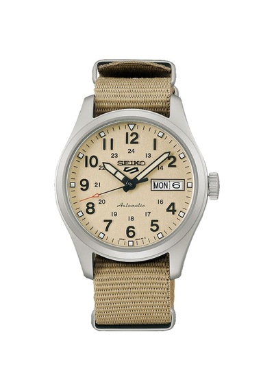 Seiko Srpj83k1 Otomatik Nato Bej 10 Atm 36 Mm Erkek Kol Saati Gri