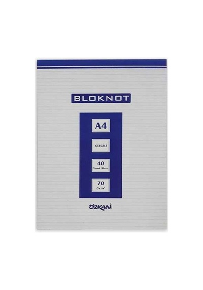 G0379 A4 40 Yaprak Masa Bloknot Çizgili 1 Adet