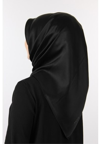 Aker Siyah Taşlanmış Düz Ipek Eşarp 7747758 - 311