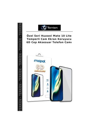 Özel Seri Huawei Mate 10 Lite Temperli Cam Ekran Koruyucu 6d Cep Aksesuar Telefon Camı
