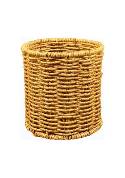 Rattan Mutfak Kaşıklık Düzenleyici Organizer Kahverengi
