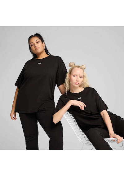 Puma Ess Kadın Geniş Kesim Tişört 684971 01 SIYAH