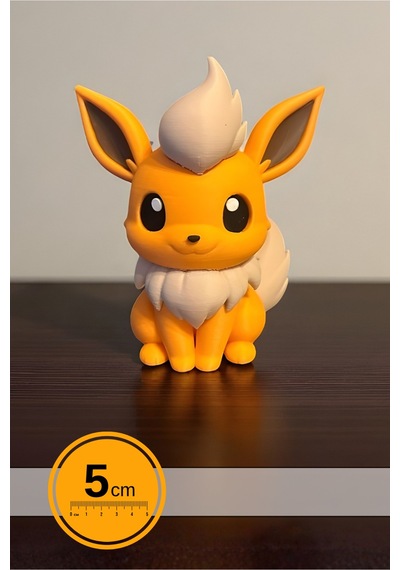 Pokemon Chibi Stili Flareon Mini Masa Figürü 5cm Pokemon Koleksiyon İçin Figür / Oyuncak