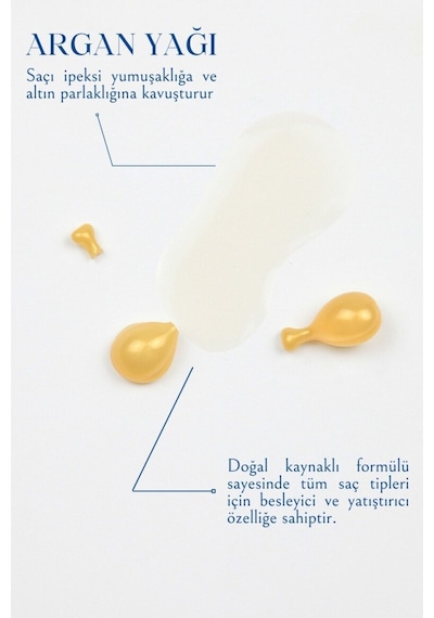 Argan Yağı Ile Zenginleştirilmiş Saç Vitamini Altın Kapsül Mucizesi 10 Kapsül