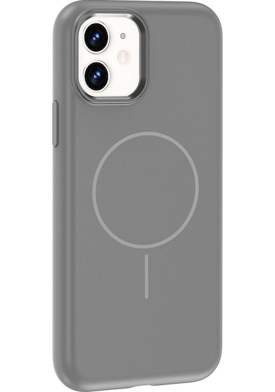 Nourthkiingdom Apple Uyumlu iPhone 11 Kılıf M-safe Şarj Özellikli Metal Kamera Çerçeveli Nrtk Edi Silikon Kapak - Mor Mor