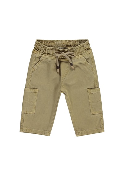 Civil Baby Kargo Cepli Örme 6-18 Ay Pantolon - Bej