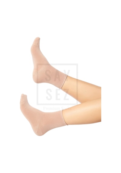 Saysez Bambu Kadın Lastiksiz Bej Soket Dikişsiz Premium Çorap Kutulu 6'lı / İz Bırakmaz / Sıkmayan Çorap Renkli Saysez Bambu Kadın Lastiksiz Bej Soket Dikişsiz Premium Çorap Kutulu 6'lı / İz Bırakmaz / Sıkmayan Çorap Renkli
