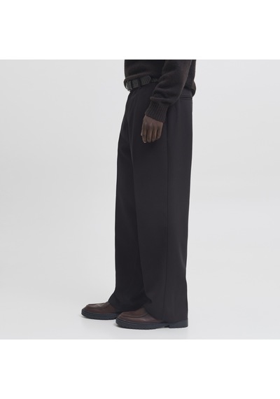Jack & Jones Erkek Wide Leg Düsük Bel Chino Pantolon - Bill - 12293368 Siyah