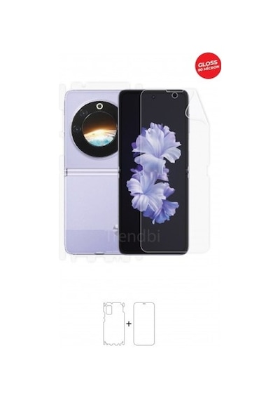 Tecno Phantom V Flip 5g Ön, Arka Ve Yan 360 Derece Tam Kaplama Tpu Film