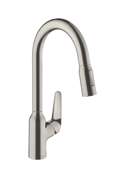 Hansgrohe Focus M42 Eviye Bataryası Spiralli Paslanmaz Çelik 71800800 Krom