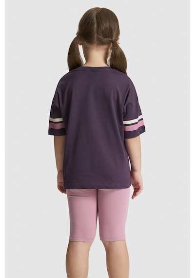U.S. Polo Assn. Kız Çocuk Mor Pijama Takım 50326610-vr038