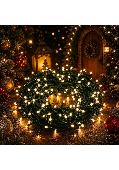 Yüksek Kalite Profesyonel Gerçek Gün Işığı Led Işık 9 Metre 96 Led 220 V Eklemeli Noel Ağacı Işığı