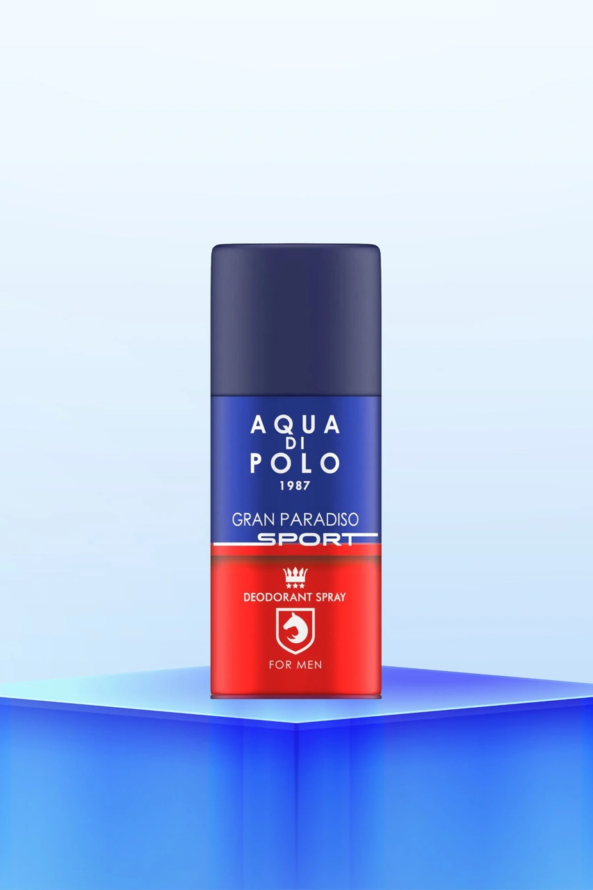Gran Paradiso Sport Parfümlü Erkek Deodorant 150 Ml Fresh, Deniz Notaları Alüminyum İçermez Fresh