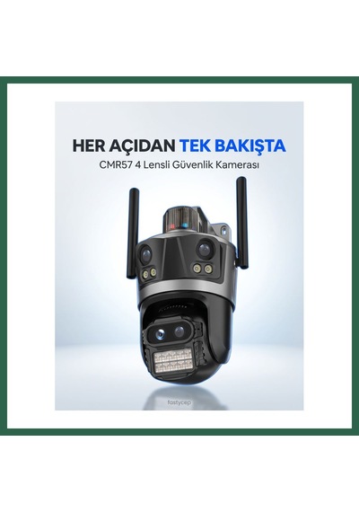 Bezos Cmr57 8k 16mp 4 Lens 3 Ekran Bzs01