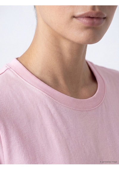 Lcwaıkıkı Basic Pembe Bisiklet Yaka Slim Fit Kadın Body