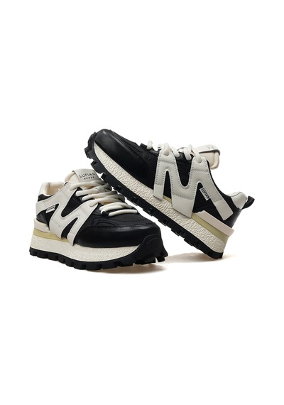 Lufian Emıly Kadın Deri Sneaker Günlük Spor Ayakkabı 25y 121230019 Z Siyah Siyah