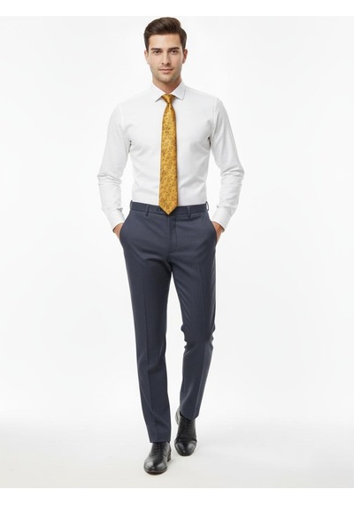 Presto Erkek Slim Fit Armürlü Pantolon Lacivert 3181-200 Lacivert