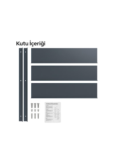 Pratik Modül Metal Raf Antrasit