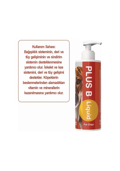 Köpekler İçin B Vitamin Kompleksi Takviyesi Sıvı Form Plus B Lıquıd Dog 100ml