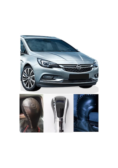 Opel Astra K Otomatik Vites Topuzu Kılıfı El Yapımı Hakiki Der