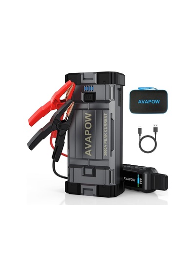 Avapow A28 3000a 23800mah Jump Starter Taşınabilir Akü Takviye Kiti