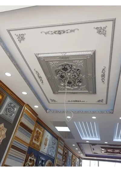 Poliüretan Dekoratif Duvar&tavan Çıta Bordürü -gümüş Renk En:4 Cm-boy:100 Cm -duvar Süsü