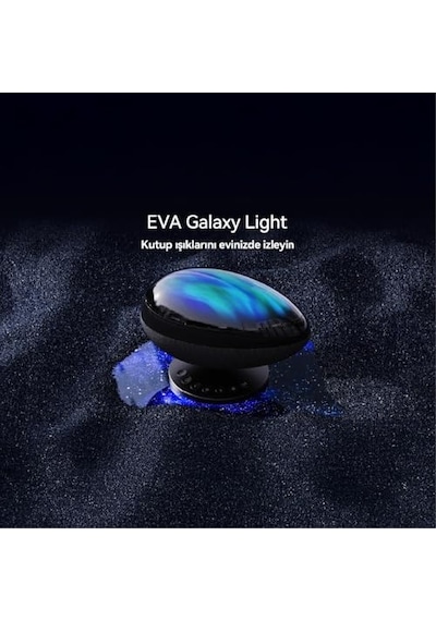 Ayrex Eva Galaksi Projeksiyon Gece Lambası 4 Farklı Gökyüzü Modu Bluetooth Hoparlör