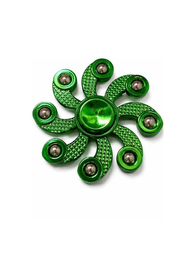 Metal Stres Çarkı Yeşil Fidget Spinner Dikkat Artırıcı & Rahatlatıcı Oyuncak
