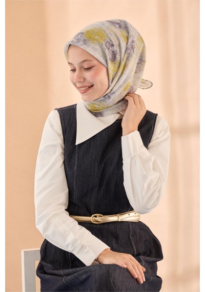 Silk Home Soft Eşarp 73095-10 Gümüş, Gri, Asit