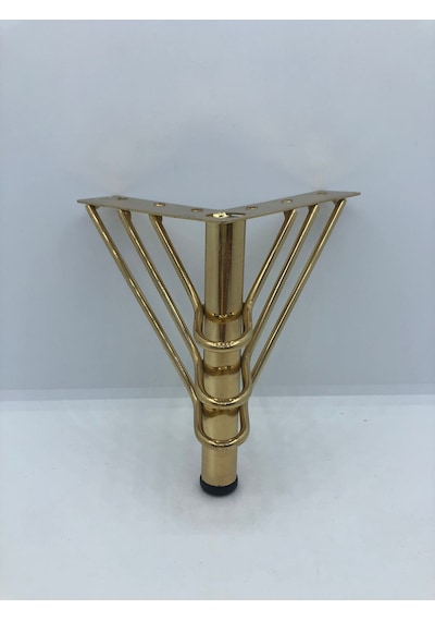 Metal, 12 Cm Gold Kaplama , Koltuk,baza Mobilya Ayağı 4 Adet
