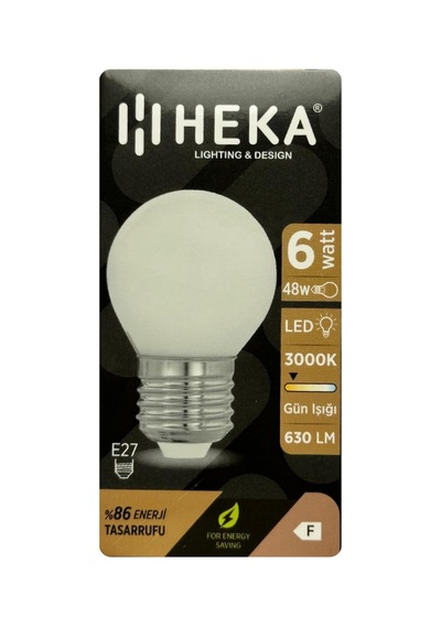 Tr 6w 48w 3000k Sarı Işık E27 Duylu Soft Led G45 Ampul, 10 Adet Genel